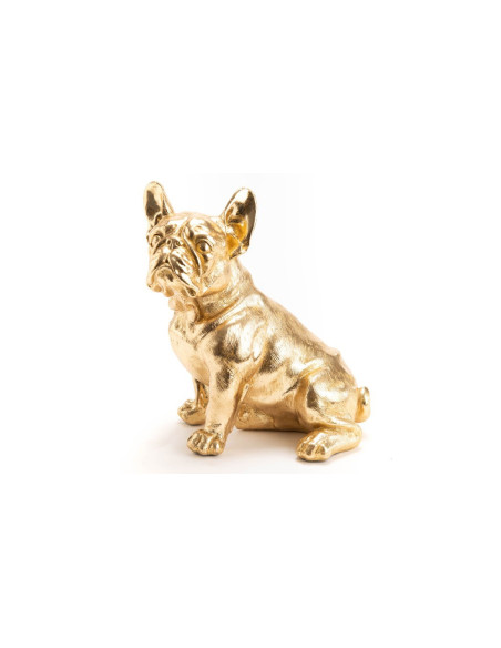 2023 - Bulldog assis doré 