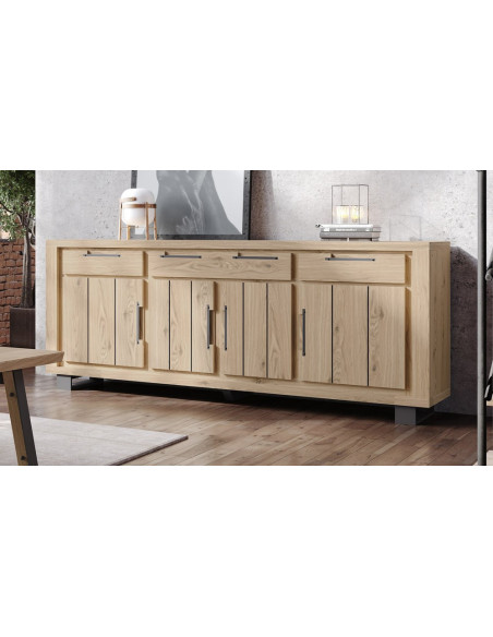 TOSCANA - Buffet 4 portes 3 tiroirs  