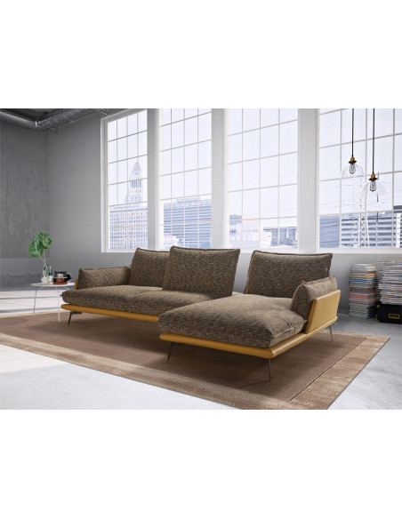 TESTE - Canapé d'angle chaise longue 