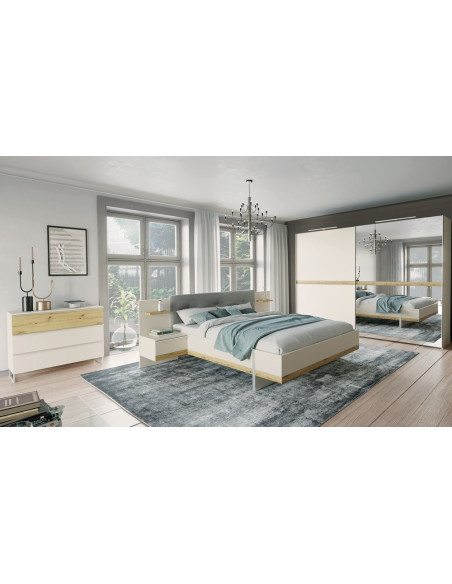 NAVERRA - Armoire 2 portes coulissantes  