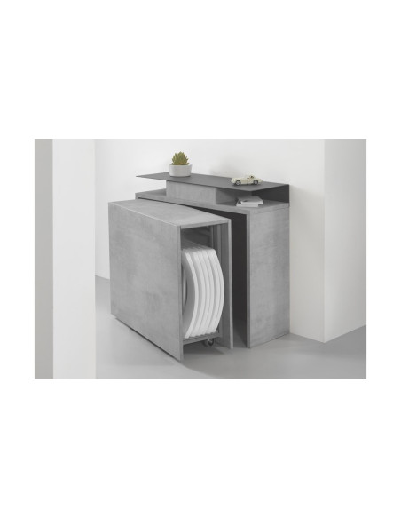 ARCHI - Console extensible et 6 chaises pliables 