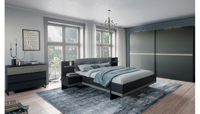 NAVERRA - Armoire 2 portes coulissantes  