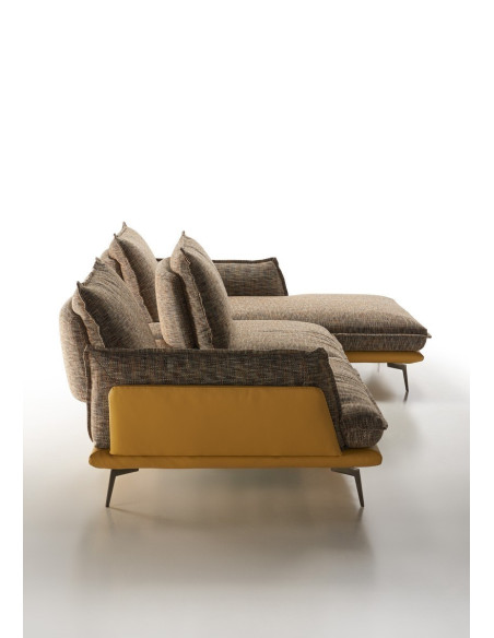 TESTE - Canapé d'angle chaise longue 