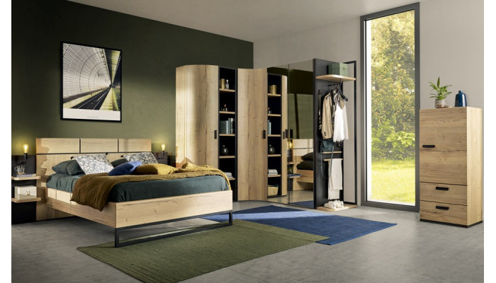EIFFEL - Armoire dressing d'angle  